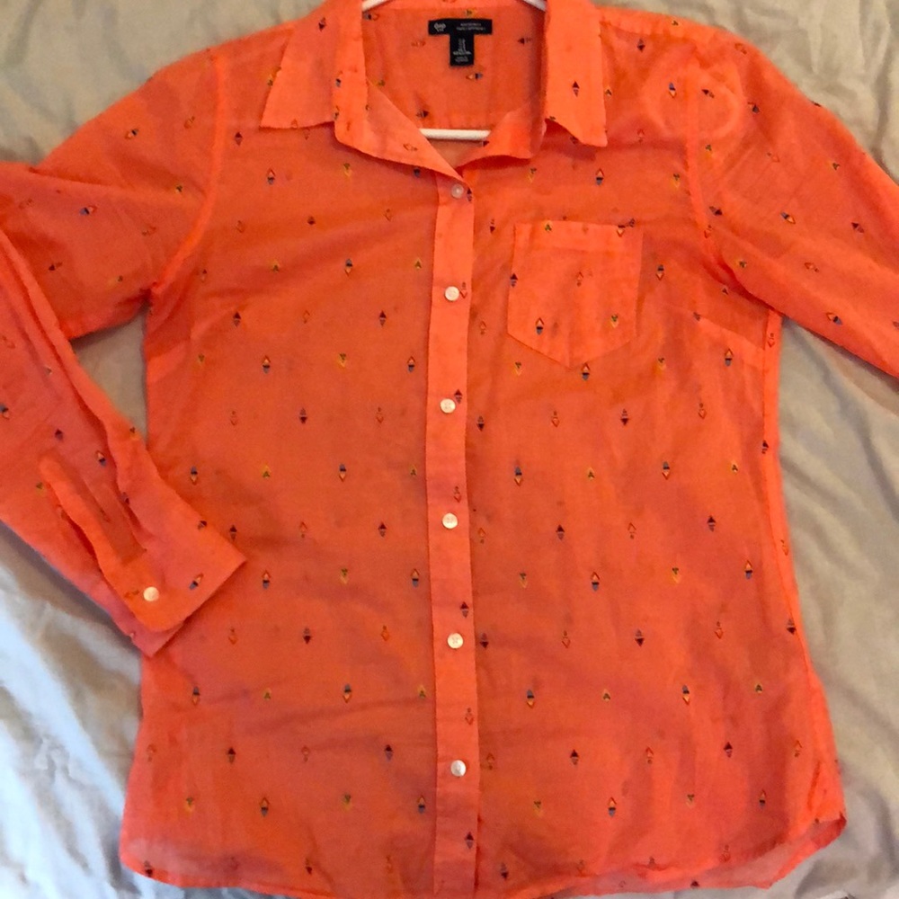 Gap Peach Button Down